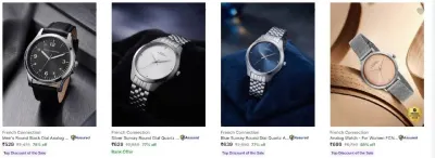 Upto 89% Off - French Connection Wrist Watches