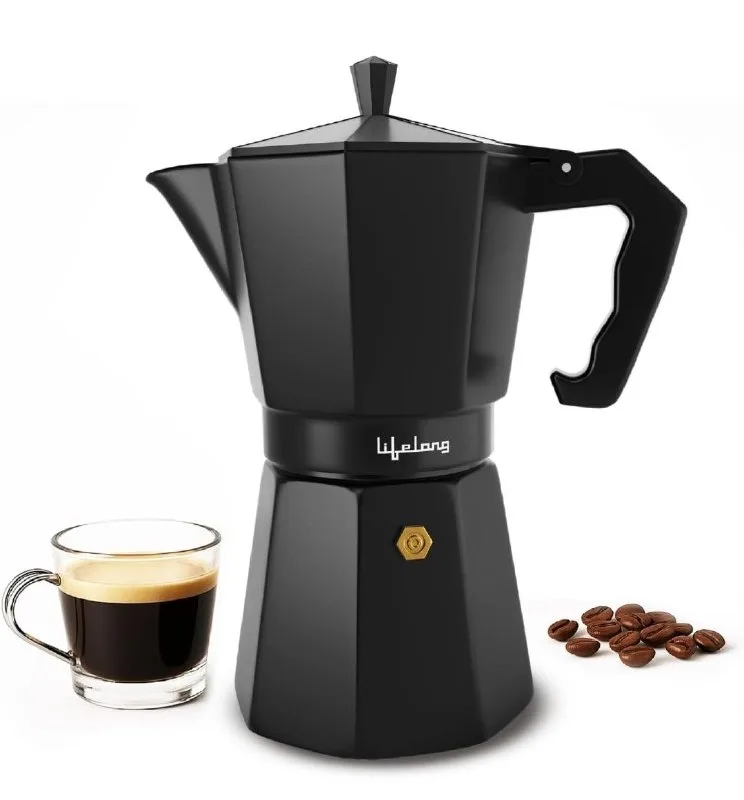 Lifelong 2-in-1 Moka Pot 300ml Coffee Maker at ₹699