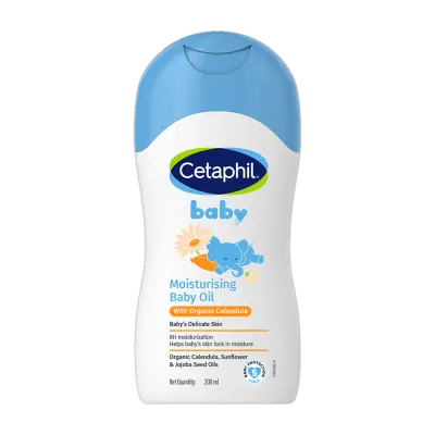 Cetaphil Baby Moisturising Oil With Organic Calendula (200 ml) at ₹529