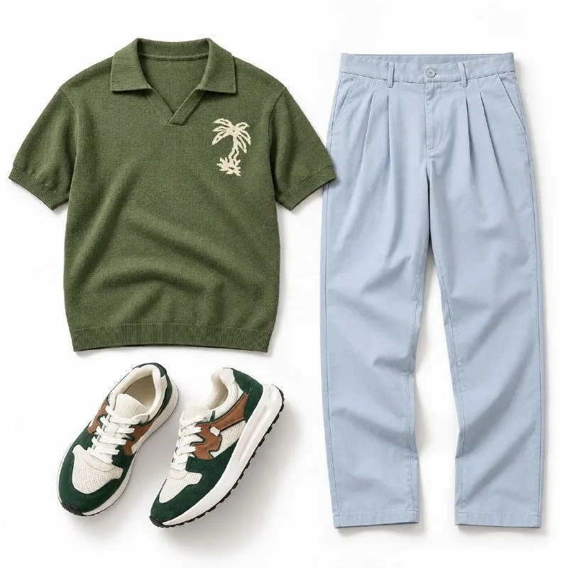 T shirt, Trouser and 1 more