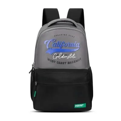 United Colors of Benetton Unisex High-School Backpack CALAFIA | 3-Compartment Organised Daypack with Airmesh Padding | Backpack for School G at ₹559