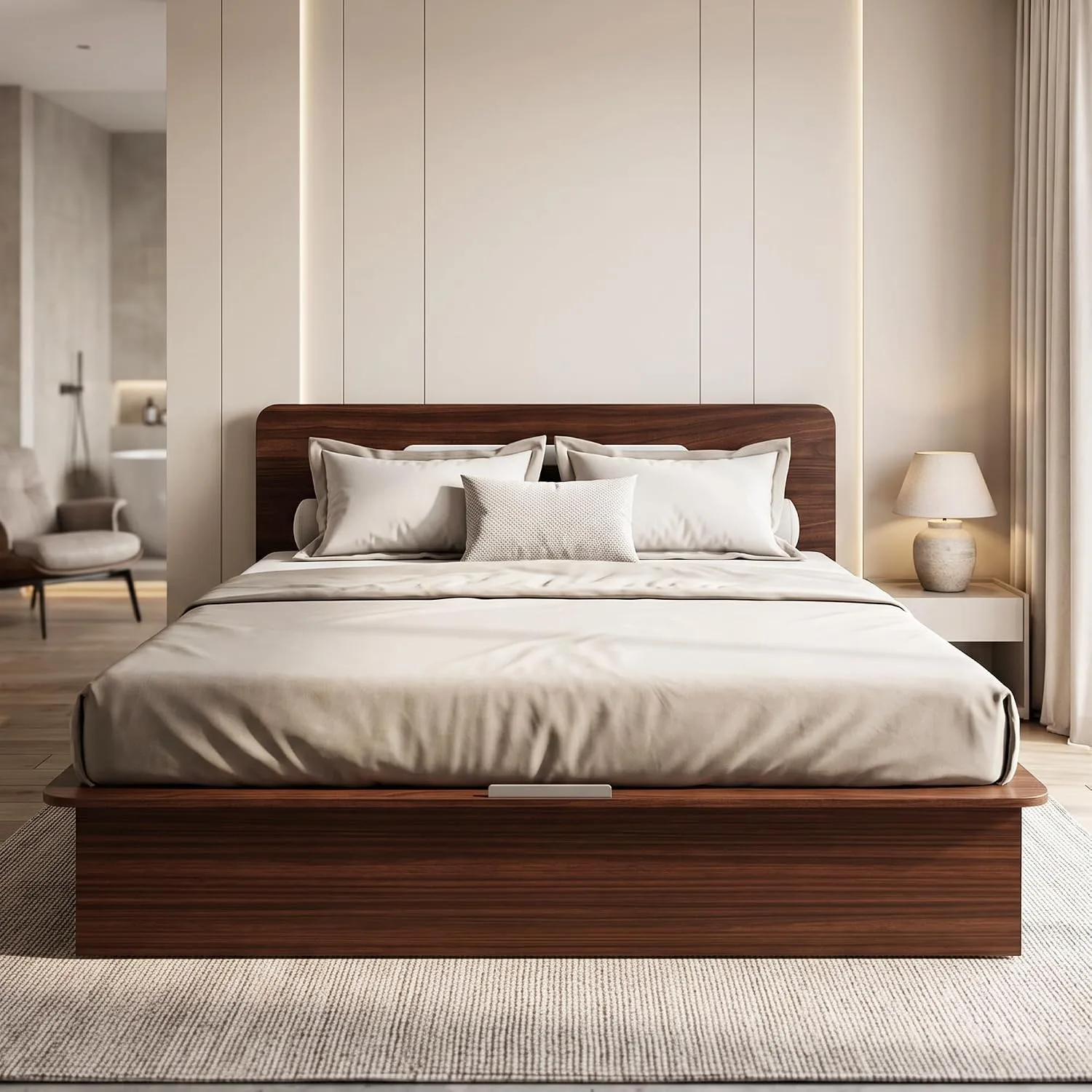 Interio by Godrej Juno King Size Wooden Bed at ₹11,990