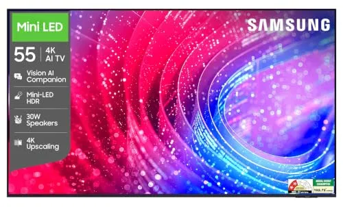 Samsung 55 inches Mini LED 4K Samsung Vision AI Smart TV UA55M2EHAULXL at ₹38,790
