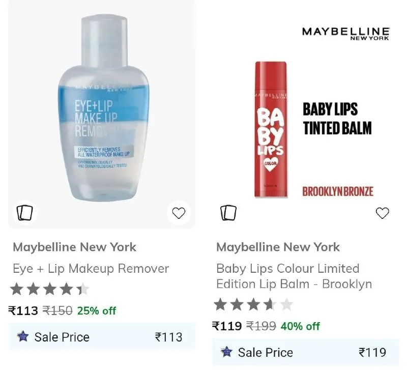 Maybelline New York from ₹113