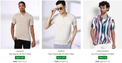 Men's Polo T-shirt at ₹160