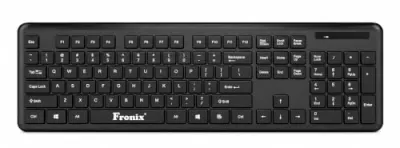 FKW501 Full Size Wireless Chocolate Key Computer Keyboard with 1 Led Function, Black Color | 104-keys | Compatible for Windows, Desktop. Lap at ₹259