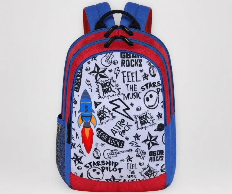 Gear Astro Rock Kids 15 Inch 15 Ltrs Multicolor School Standard Backpack at ₹399
