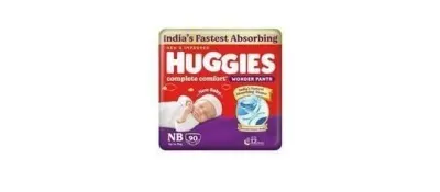 Huggies Wonder Pants (NB/XS), 90 Count at ₹439