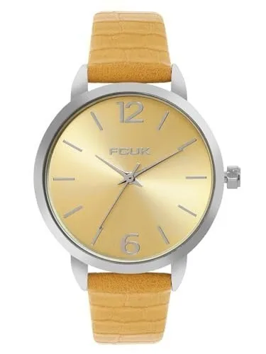 French Connection FCUK Mustard Dial Analog Watch for Men - FK00030A at ₹813