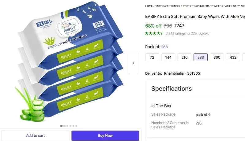 Extra Soft Premium Baby Wipes