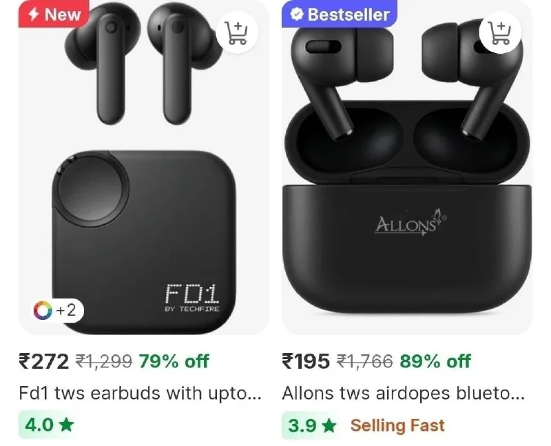 Shopsy Loot Bluetooth Earbuds upto 90% Off