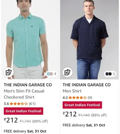 Upto 88% Off On The Indian Garage Co. Men's Clothing