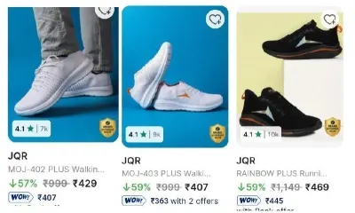 JQR Shoes from ₹399