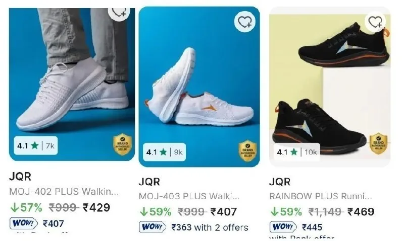 JQR Shoes from ₹399