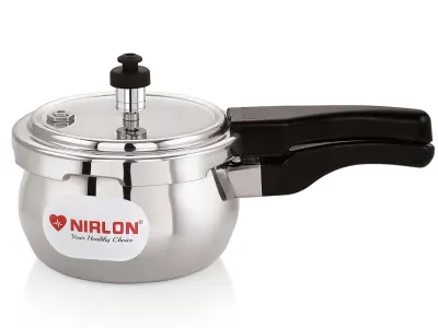NIRLON Handi Aluminium Outer Lid Induction Base Pressure Cooker 1.5 Litrer (Silver) at ₹1,025