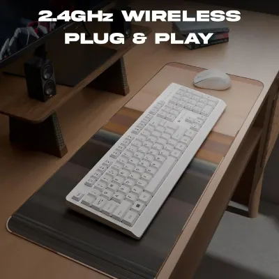 Zebronics Wireless Keyboard & Mouse Combo, 104 UV-Coated Keys, ₹ Key, 12 Multimedia Keys at ₹749