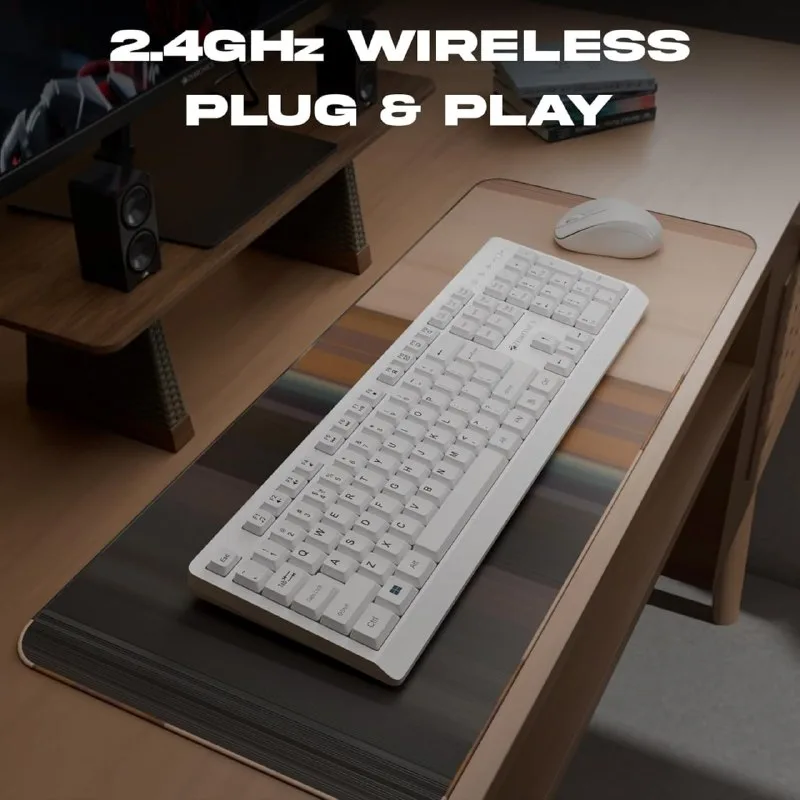Zebronics Wireless Keyboard & Mouse Combo, 104 UV-Coated Keys, ₹ Key, 12 Multimedia Keys at ₹749