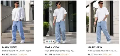 Men's Baggy Jeans from ₹352