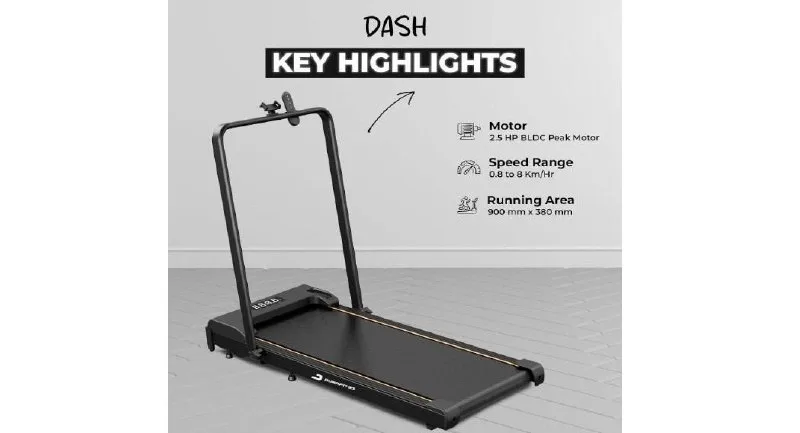 Durafit91™ Dash 2.5HP Peak BLDC Motor Treadmill at ₹6,992