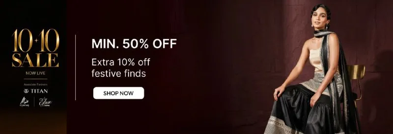 TITAN 10:10 SALE IS LIVE! – Minimum 50% OFF