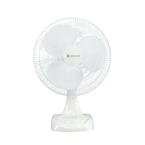SINGER Brissa 12 High Speed Table Fan 115W | 100% Copper Motor | 2100 RPM | 100 CMM Air Delivery | 3 Speed Control | Silent Operation at ₹1,644