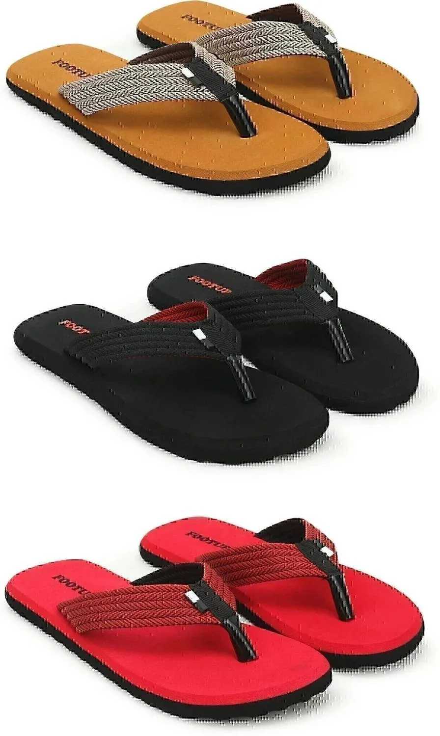 Men's Flip-Flops (3 Pair Combo) at ₹208