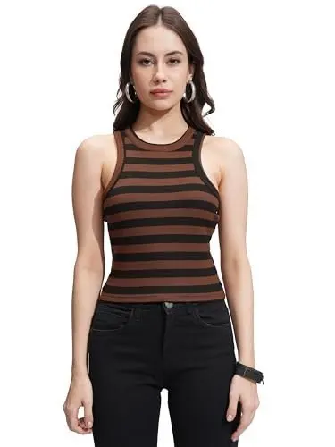 Tokyo Talkies Women's Fitted Tops at ₹199
