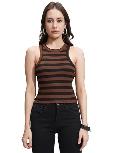 Tokyo Talkies Women's Fitted Tops at ₹199