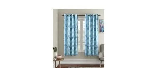 Cortina Floral Light-Filtering Polyester Curtains 5 feet Long Pack of 2 + 50 Candle for Window [ Opacity at ₹152