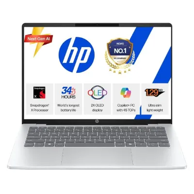 HP OmniBook 5 OLED (Previously Pavilion), Snapdragon X Processor 45 Tops (16GB LPDDR5x, 512GB SSD) at ₹78,990