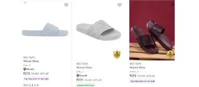 Red Tape Footwear from ₹223