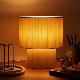 PrettyKrafts Rafia & Metal Table Lamp (Bulb Not Included) at ₹1,044