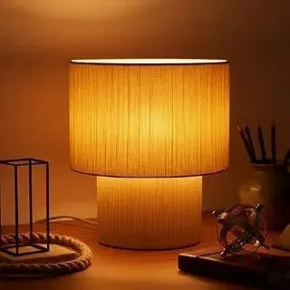 PrettyKrafts Rafia & Metal Table Lamp (Bulb Not Included) at ₹1,044