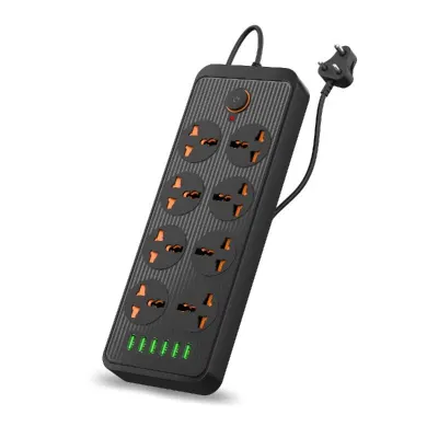 Portronics Power Plate 7 with 6 USB Port + 8 Power Sockets Smart Electric Universal Extension Board at ₹567