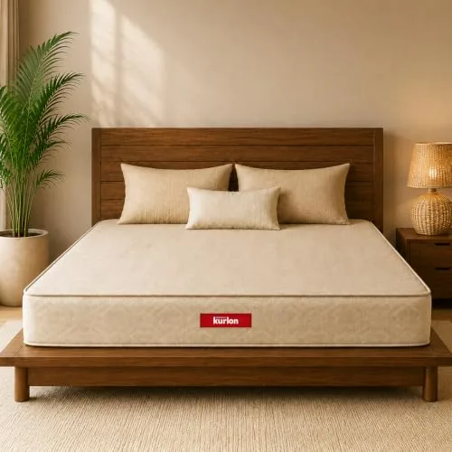Kurlon Dual Mattress | King Size 78x72x8 Inches | Reversible Soft & Firm Dual Comfort at ₹11,038