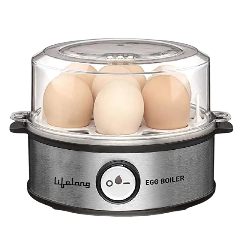 Lifelong Electric Egg Boiler 360-Watt (Transparent & Silver Grey) at ₹629