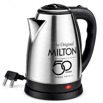 Milton Euroline Go Electro Stainless Steel Electric Kettle 1.2L, 1350 Watts at ₹649