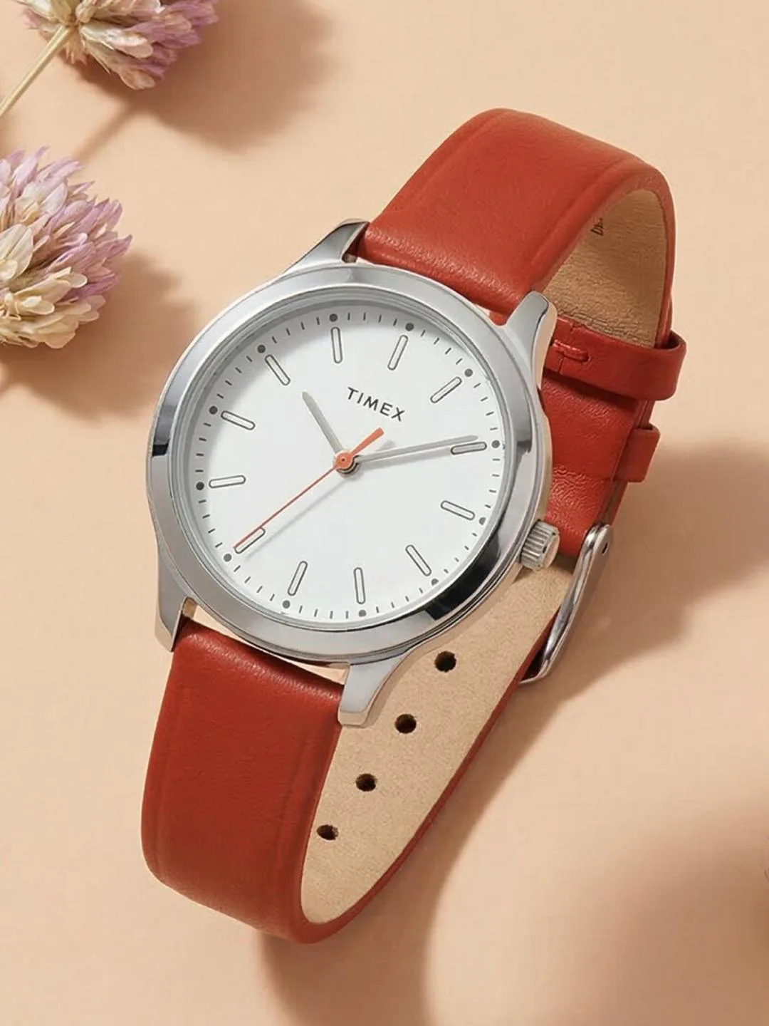 Timex Round 32mm White Dial Analog Women Watch at ₹748