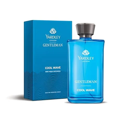 Yardley London Cool Wave | Eau De Parfum | Long Lasting International Perfume for Man | Mint Aqua Patchouli Fragrance | Upto 15% dosage | 10 at ₹342