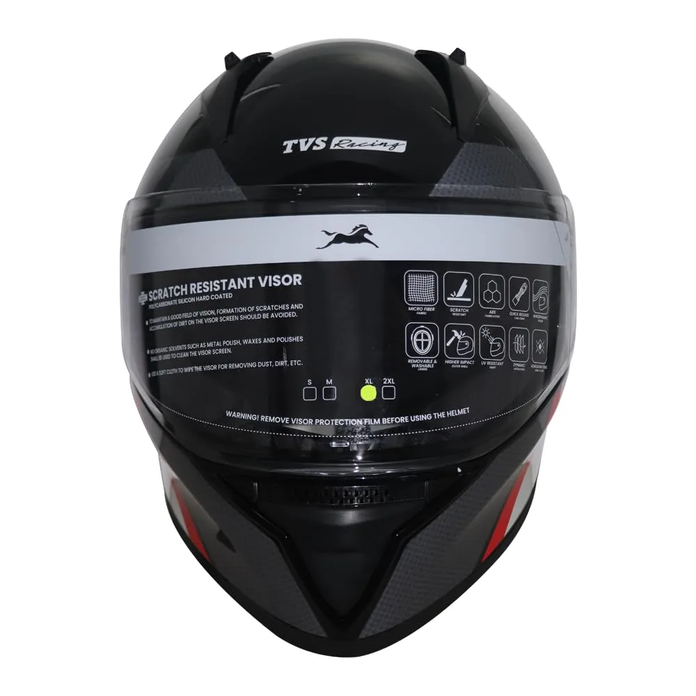 TVS Racing Apache Themed Full face Helmet at ₹2,208