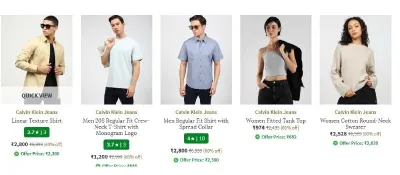 Upto 70% Off On Calvin Klein Clothing