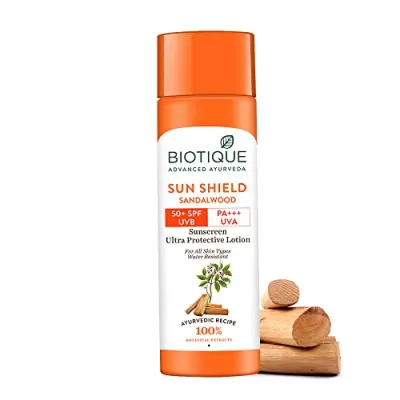 Biotique Bio Sandalwood Sunscreen Ultra Soothing Face Lotion, SPF 50+ |Ultra Protective Lotion| Keeps Skin Soft, Fair and Moisturized| Water at ₹176