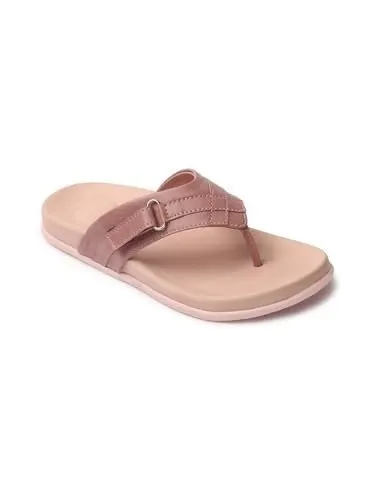 ELLE Women's Flats T-Strap Slip-On Sandals