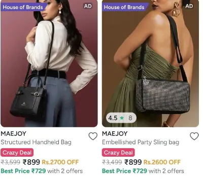 Maejoy deal handbags under 899