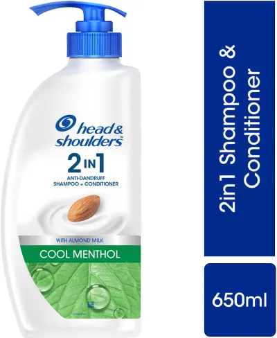 HEAD & SHOULDERS Cool Menthol 2-in-1 Anti-Dandruff Shampoo + Conditioner for All-Hair Types at ₹148