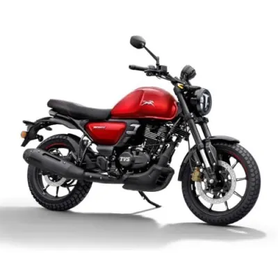 TVS Ronin Base Magma Red Motorcycle Ex-Showroom Booking at ₹1,22,990