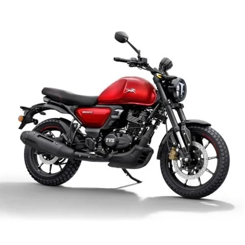 TVS Ronin Base Magma Red Motorcycle Ex-Showroom Booking at ₹1,22,990