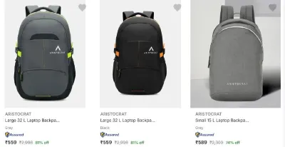 Branded Backpacks from ₹199