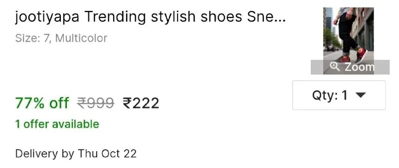 jootiyapa Trending stylish shoes Sneakers For Men at ₹222
