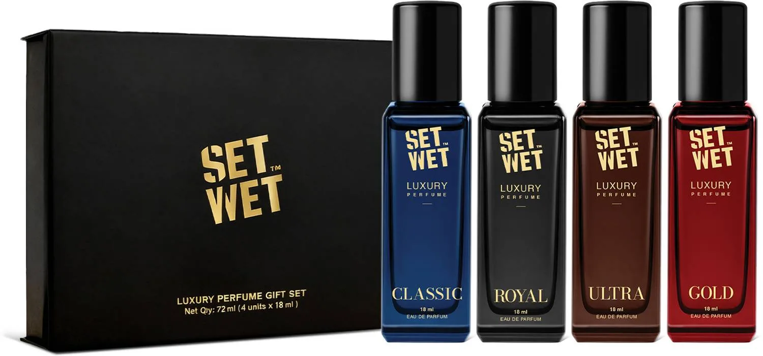 Set Wet Perfume Gift Set For Men (Pack of 4) at ₹149